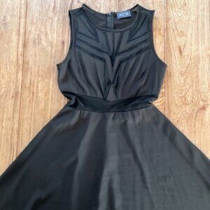 ASTR Black Mesh Detail Dress, sz 2. Like new.